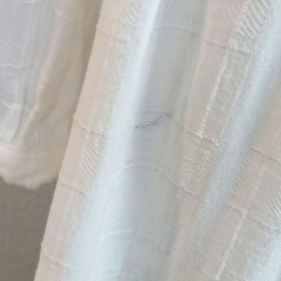 Knox Rose Women White V-Neck Baby Doll Sundress with 3/4 Sleeves Boho Chic sz M - Picture 17 of 17